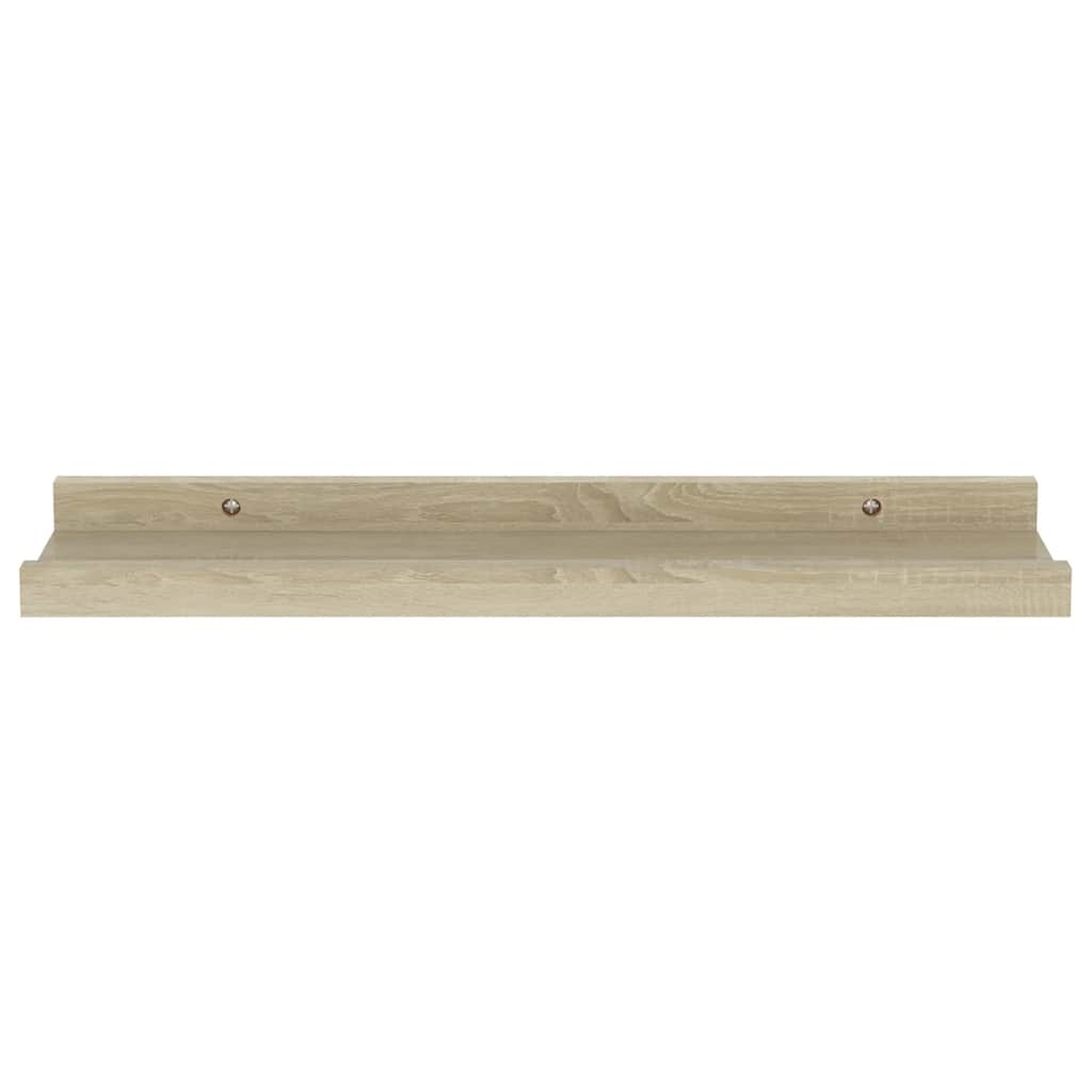 Mensole da parete 2 pz in rovere Sonoma 40x9x3 cm | homemem39