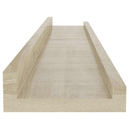 Mensole da parete 2 pz in rovere Sonoma 60x9x3 cm | homemem39