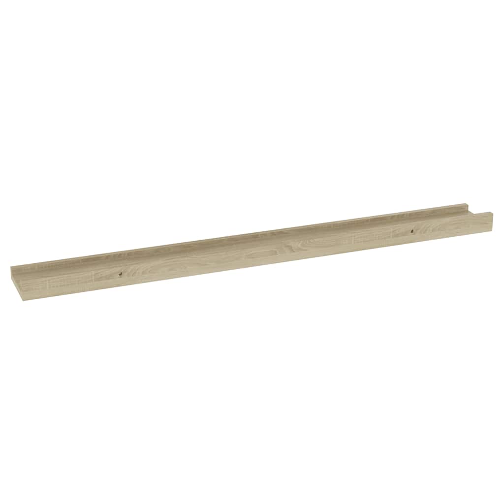 Mensole da parete 2 pz in rovere Sonoma 80x9x3 cm | homemem39