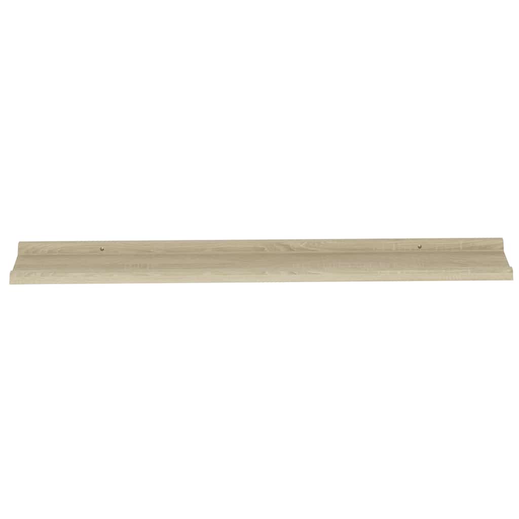 Mensole da Parete 2 pz Rovere Sonoma 100x9x3 cm | homemem39
