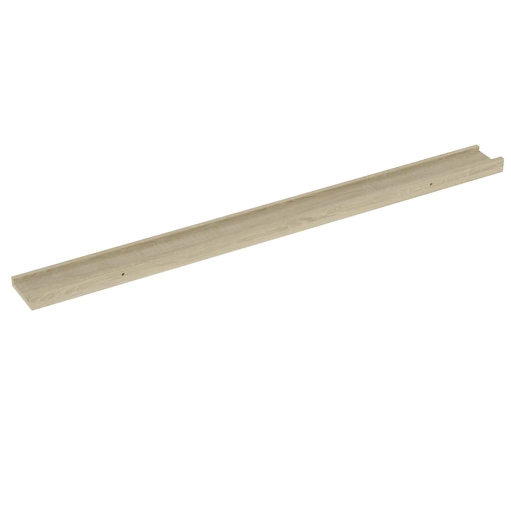 Mensole da Parete 2 pz Rovere Sonoma 100x9x3 cm | homemem39
