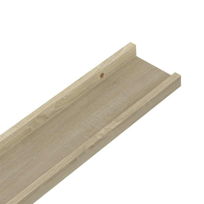 Mensole da Parete 2 pz Rovere Sonoma 100x9x3 cm | homemem39
