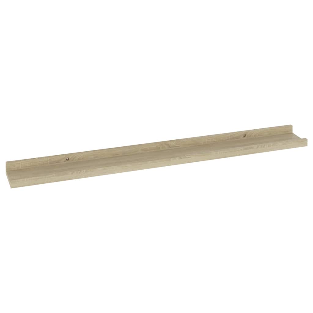 Mensole da Parete 4 pz Rovere Sonoma 80x9x3 cm | homemem39