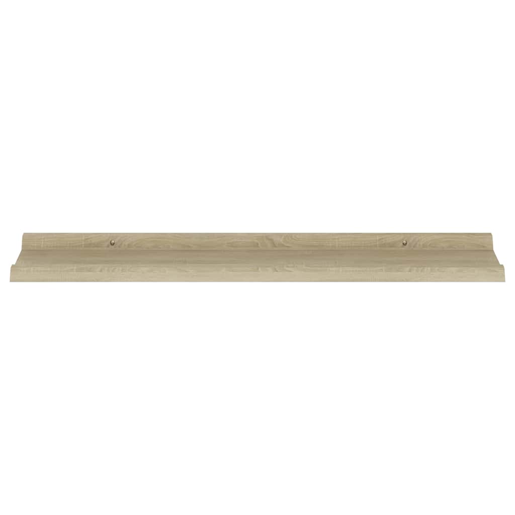 Mensole da Parete 4 pz Rovere Sonoma 80x9x3 cm | homemem39