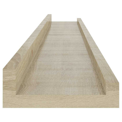 Mensole da Parete 4 pz Rovere Sonoma 80x9x3 cm | homemem39