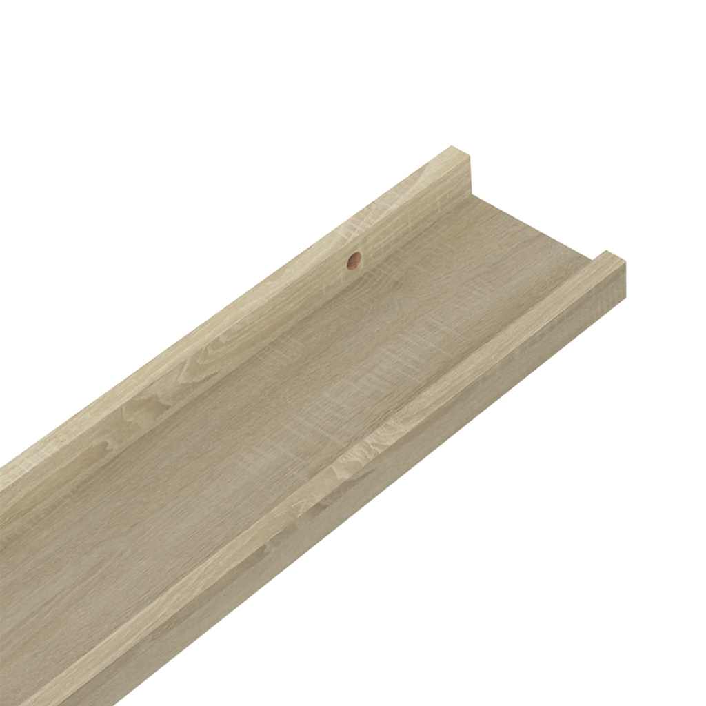 Mensole da Parete 4 pz Rovere Sonoma 80x9x3 cm | homemem39