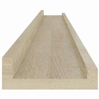 Mensole da Parete 4 pz Rovere Sonoma 100x9x3 cm | homemem39