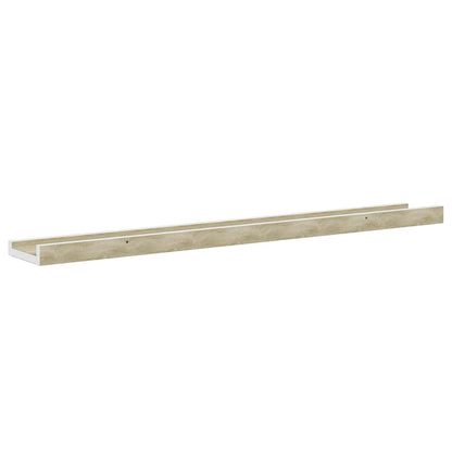 Mensole da Parete 2 pz Bianco e Rovere Sonoma 80x9x3 cm | homemem39