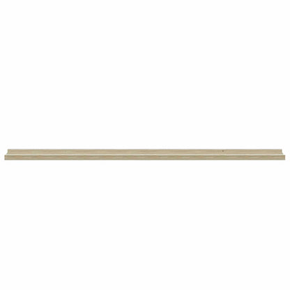 Mensole da Parete 2 pz Bianco e Rovere Sonoma 115x9x3 cm