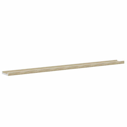 Mensole da Parete 2 pz Bianco e Rovere Sonoma 115x9x3 cm | homemem39