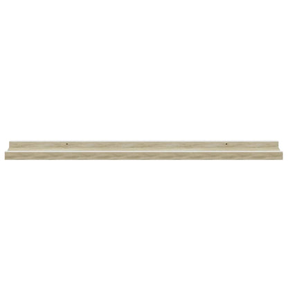 Mensole da Parete 4 pz Bianco e Rovere Sonoma 80x9x3 cm | homemem39