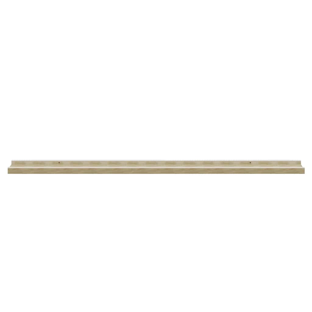 Mensole da Parete 4 pz Bianco e Rovere Sonoma 100x9x3 cm | homemem39
