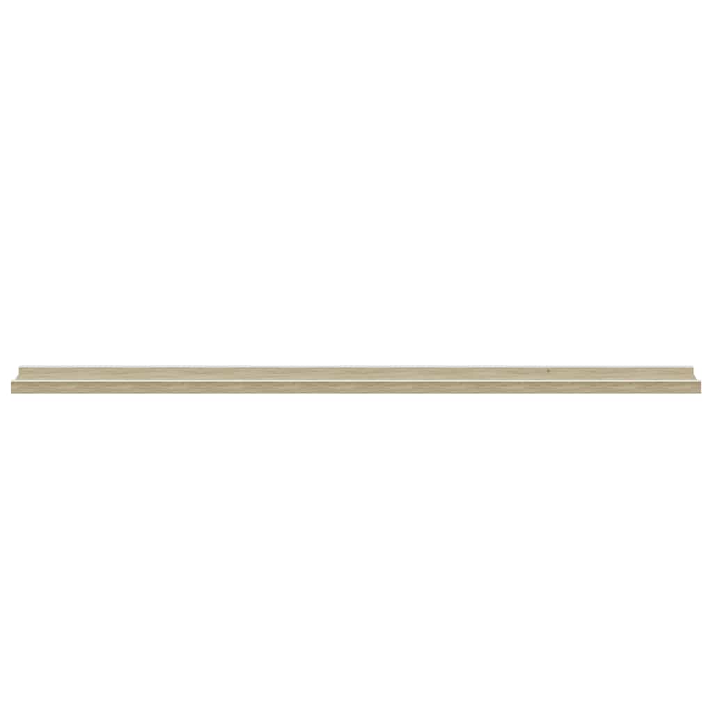 Mensole da Parete 4 pz Bianco e Rovere Sonoma 115x9x3 cm | homemem39