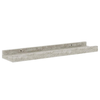 Mensole da Parete 2 pz Grigio Cemento 40x9x3 cm | homemem39