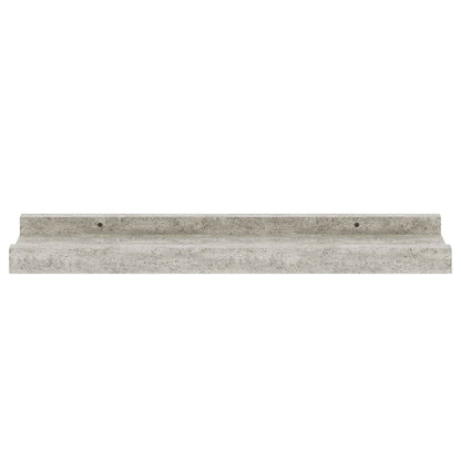 Mensole da Parete 2 pz Grigio Cemento 40x9x3 cm | homemem39