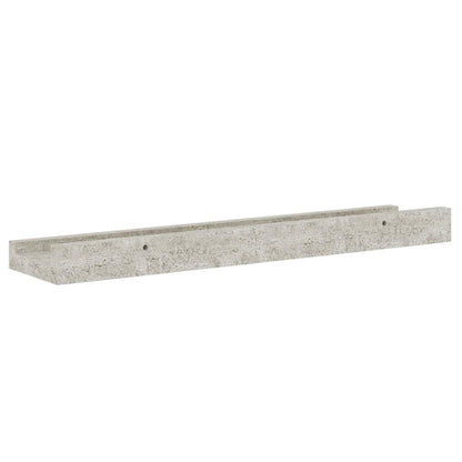 Mensole da Parete 2 pz Grigio Cemento 40x9x3 cm | homemem39