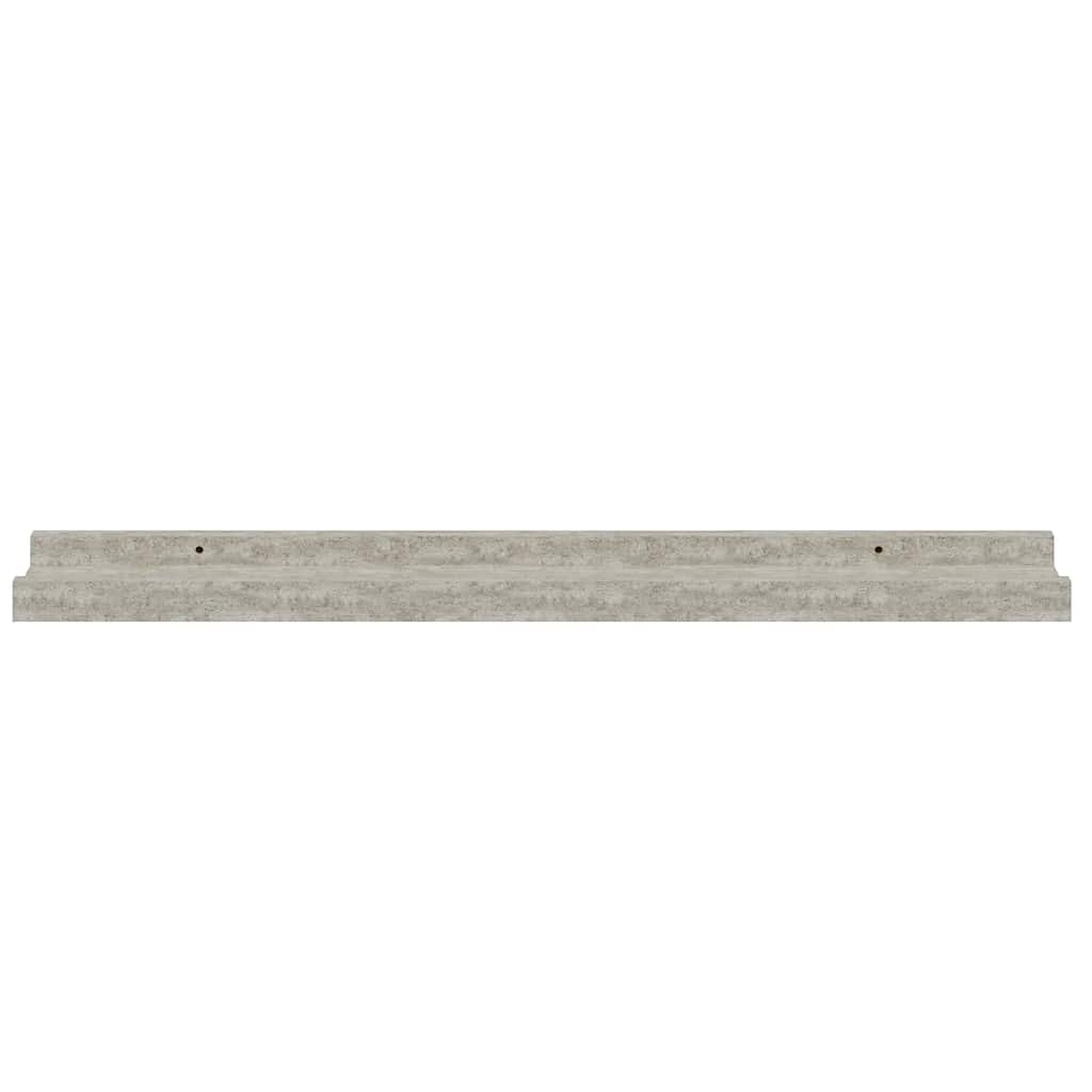 Mensole da Parete 2 pz Grigio Cemento 60x9x3 cm | homemem39