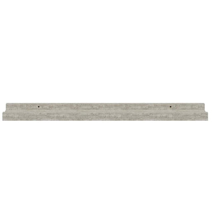 Mensole da Parete 2 pz Grigio Cemento 60x9x3 cm | homemem39