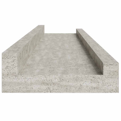 Mensole da Parete 2 pz Grigio Cemento 60x9x3 cm | homemem39