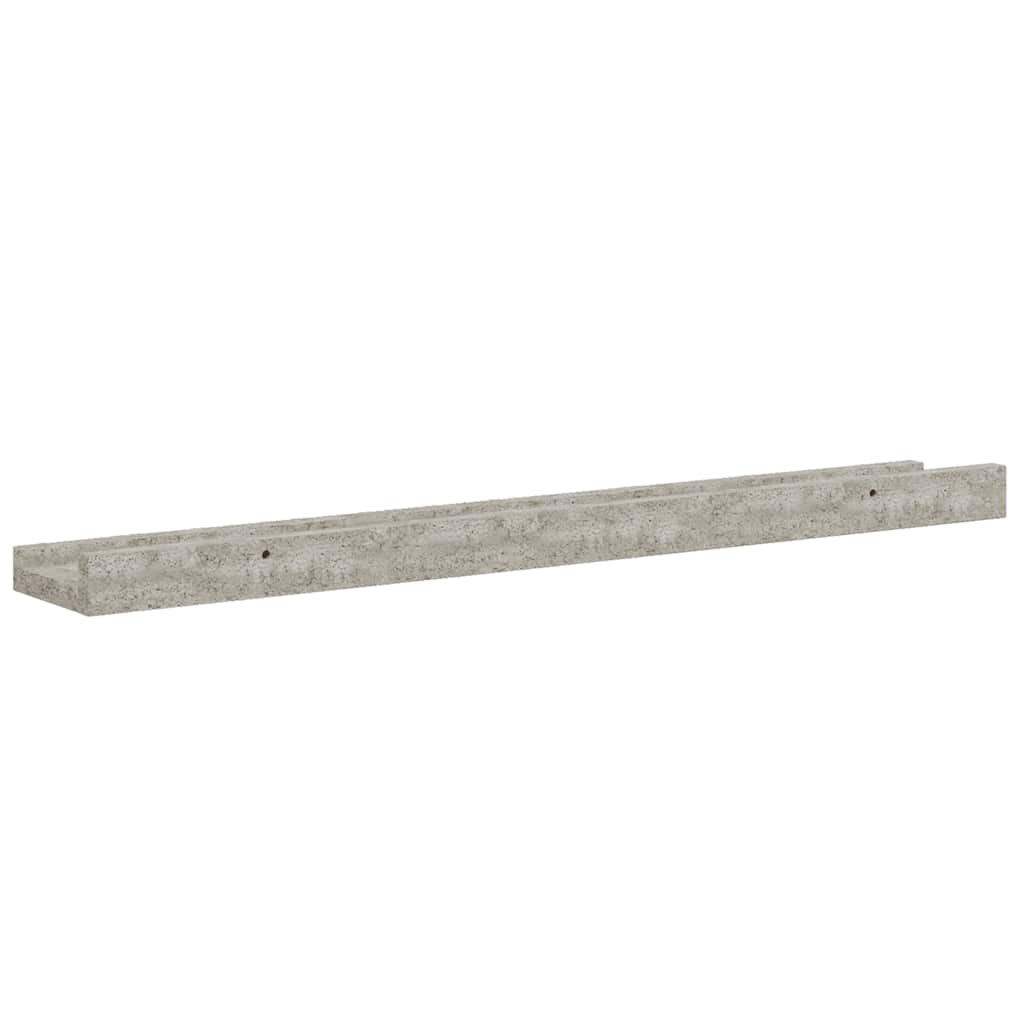 Mensole da Parete 2 pz Grigio Cemento 60x9x3 cm | homemem39
