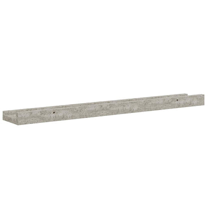 Mensole da Parete 2 pz Grigio Cemento 60x9x3 cm | homemem39