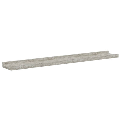 Mensole da Parete 2 pz Grigio Cemento 80x9x3 cm | homemem39