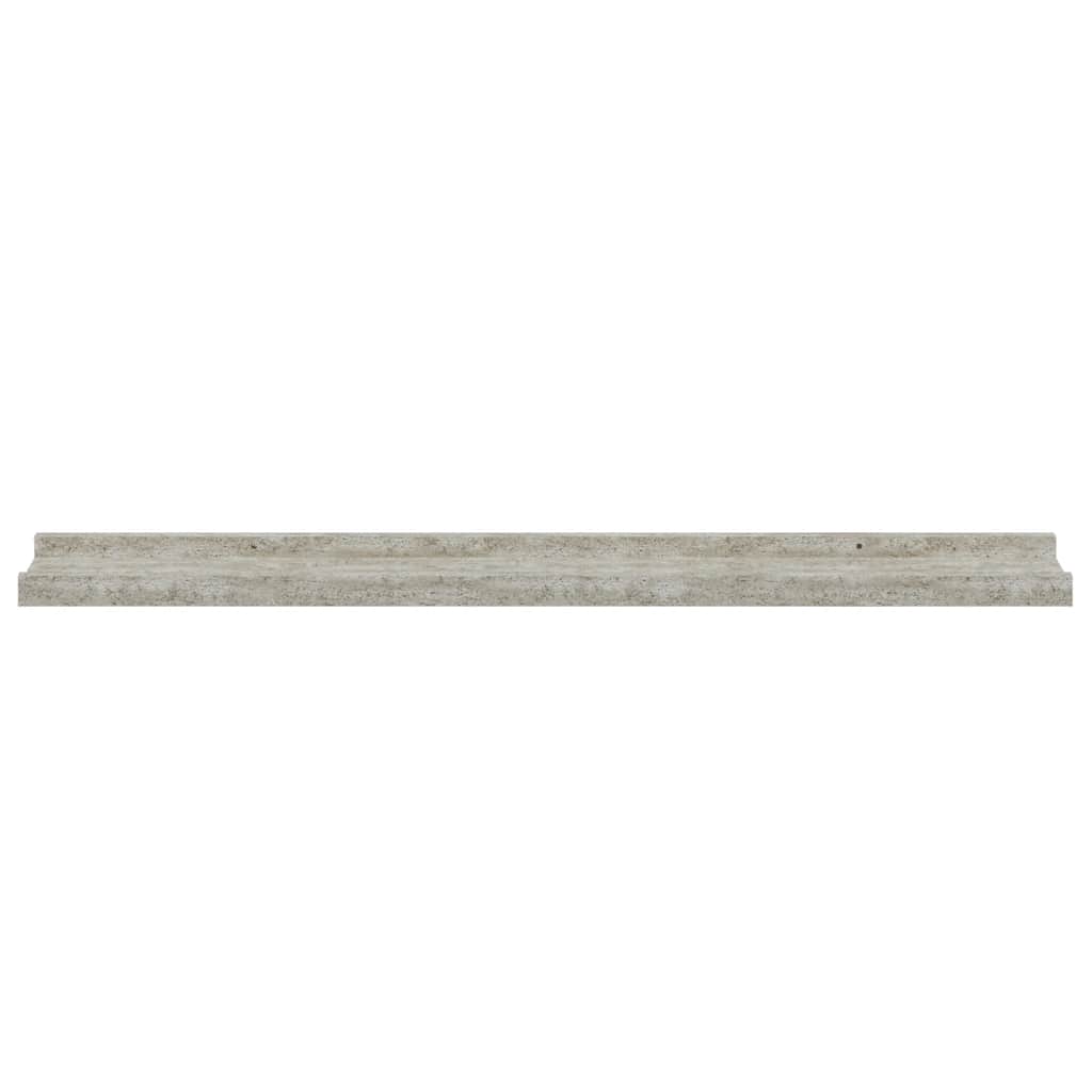 Mensole da Parete 2 pz Grigio Cemento 80x9x3 cm | homemem39