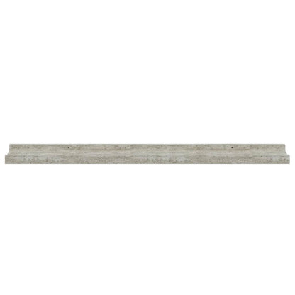 Mensole da Parete 2 pz Grigio Cemento 80x9x3 cm