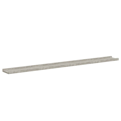 Mensole da Parete 2 pz Grigio Cemento 115x9x3 cm | homemem39