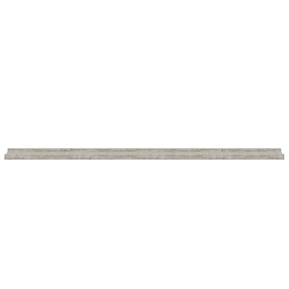 Mensole da Parete 2 pz Grigio Cemento 115x9x3 cm