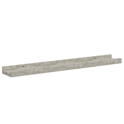 Mensole da Parete 4 pz Grigio Cemento 60x9x3 cm | homemem39