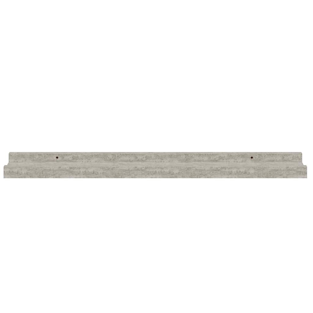Mensole da Parete 4 pz Grigio Cemento 60x9x3 cm | homemem39
