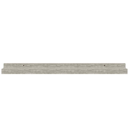 Mensole da Parete 4 pz Grigio Cemento 60x9x3 cm | homemem39