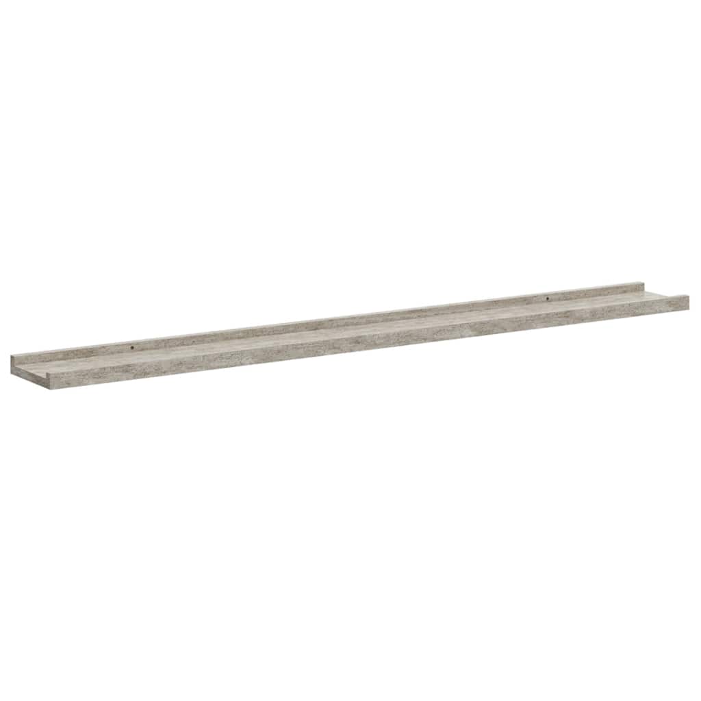 Mensole da Parete 4 pz Grigio Cemento 100x9x3 cm | homemem39