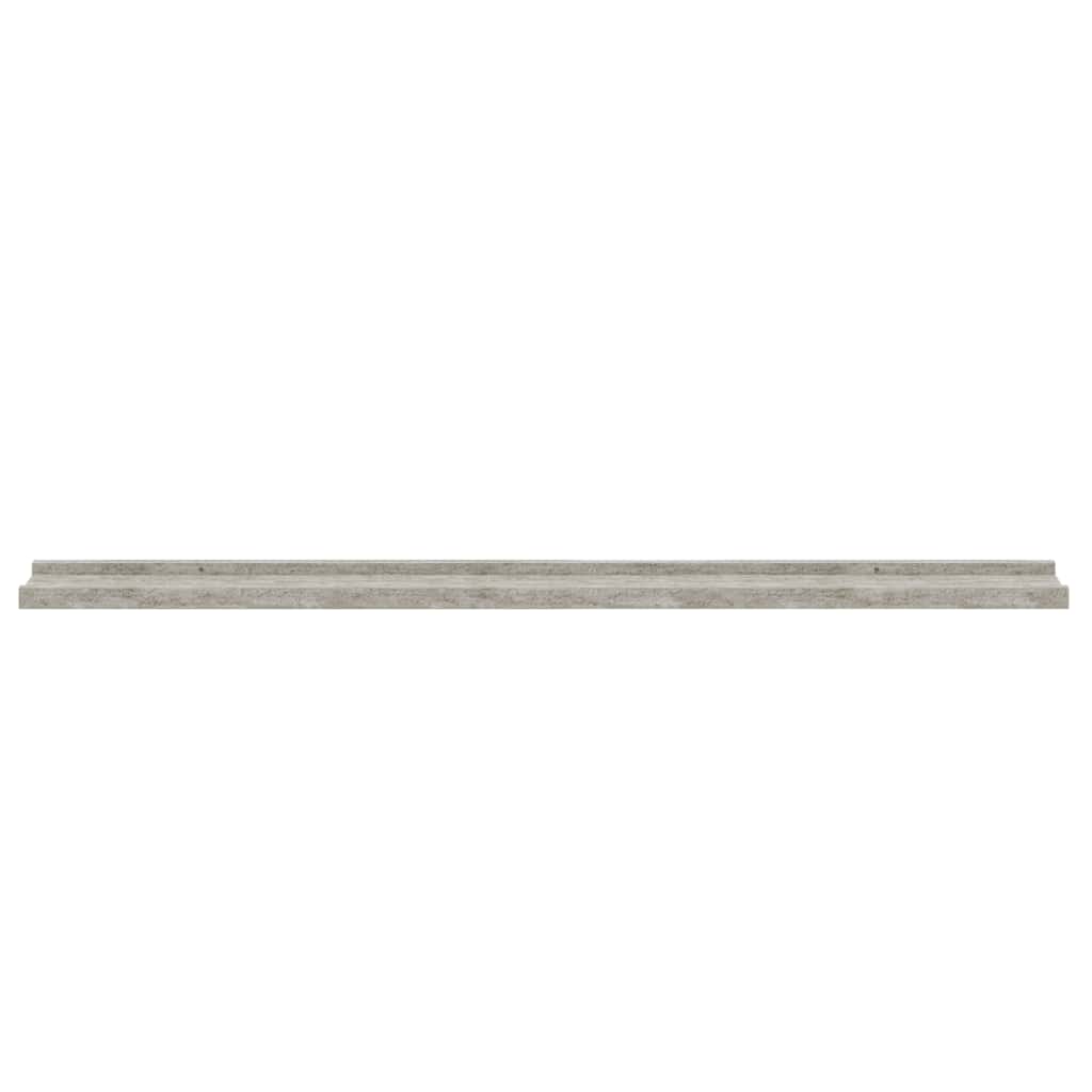Mensole da Parete 4 pz Grigio Cemento 100x9x3 cm | homemem39