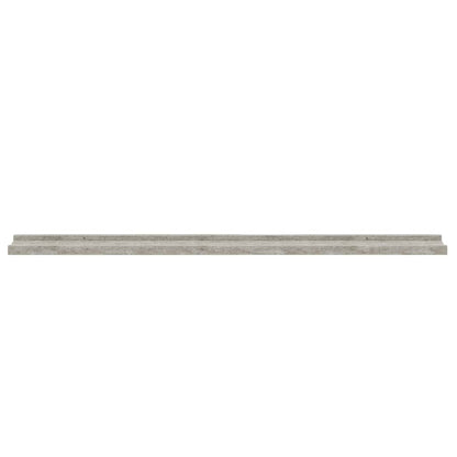 Mensole da Parete 4 pz Grigio Cemento 100x9x3 cm | homemem39