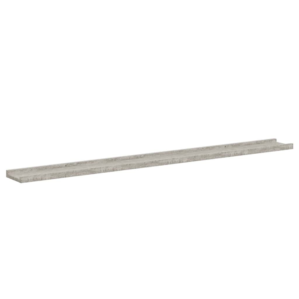 Mensole da Parete 4 pz Grigio Cemento 115x9x3 cm | homemem39
