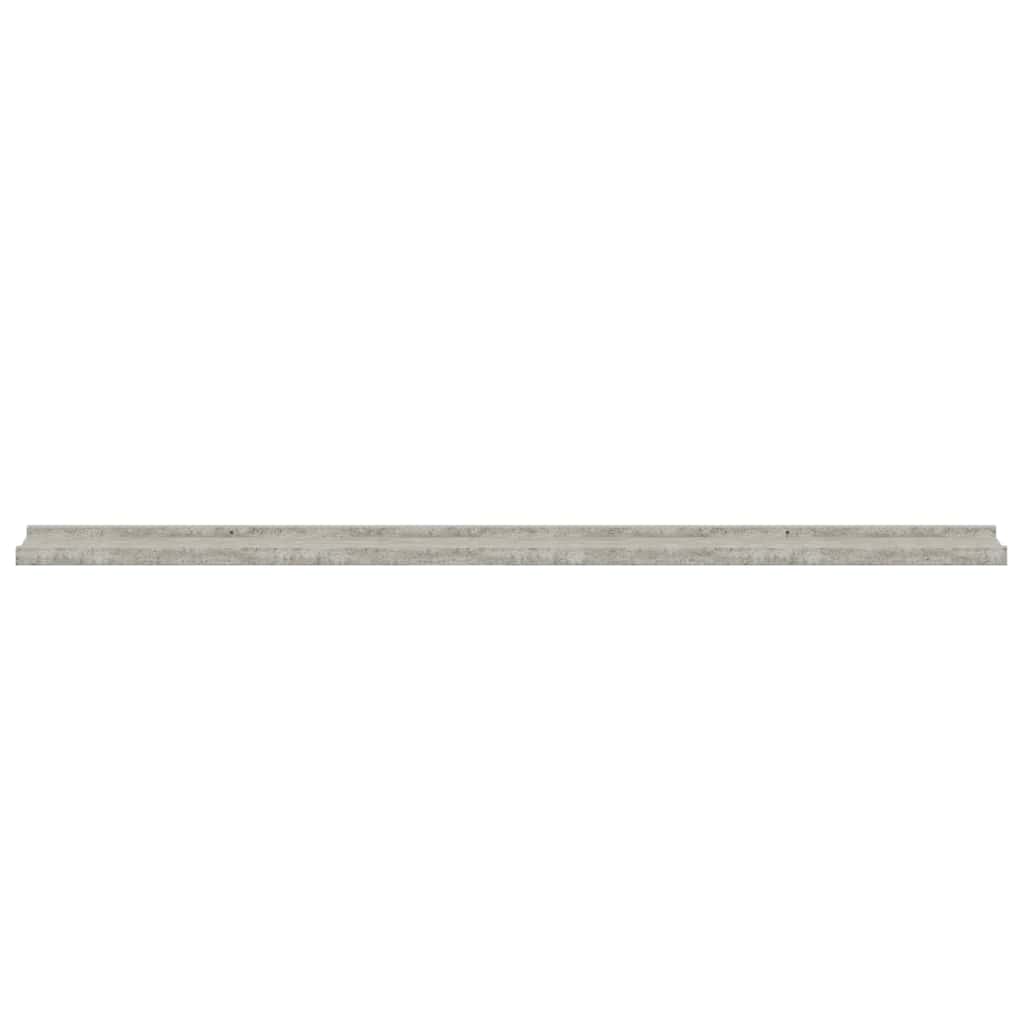 Mensole da Parete 4 pz Grigio Cemento 115x9x3 cm | homemem39