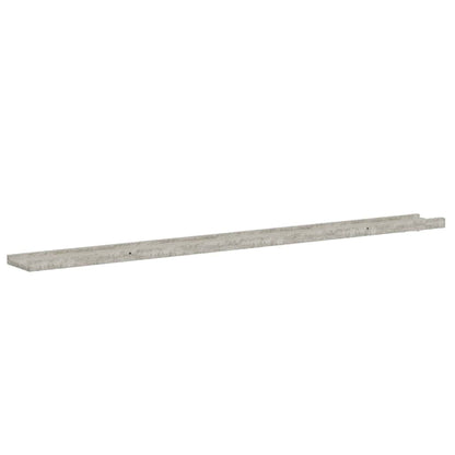 Mensole da Parete 4 pz Grigio Cemento 115x9x3 cm | homemem39