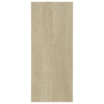 Mensole a Cubo da Parete 3 pz Bianco Rovere Sonoma