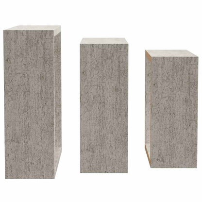 Mensole a Cubo da Parete 3 pz Grigio Cemento | homemem39