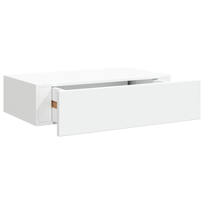 Scaffale con Cassetti da Parete Bianco 40x23,5x10 cm in MDF | homemem39