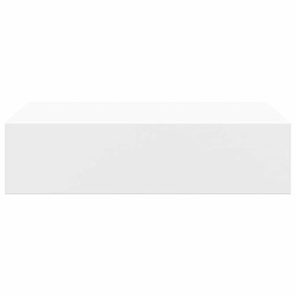 Scaffali con Cassetti da Parete 2 pz Bianchi 40x23,5x10 cm MDF