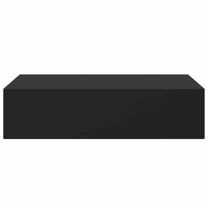 Scaffale con Cassetti da Parete Nero 40x23,5x10 cm in MDF | homemem39