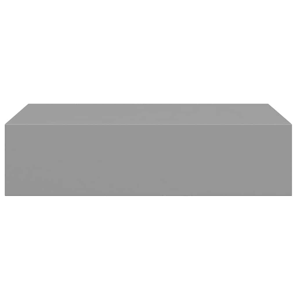 Scaffale con Cassetti da Parete Grigio 40x23,5x10 cm in MDF | homemem39
