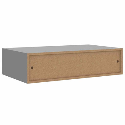 Scaffale con Cassetti da Parete Grigio 40x23,5x10 cm in MDF | homemem39