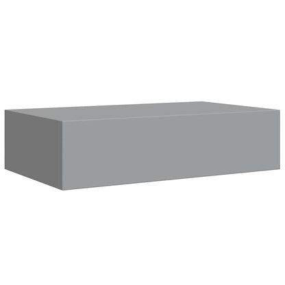 Scaffali con Cassetti da Parete 2 pz Grigi 40x23,5x10 cm MDF | homemem39