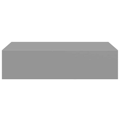 Scaffali con Cassetti da Parete 2 pz Grigi 40x23,5x10 cm MDF | homemem39