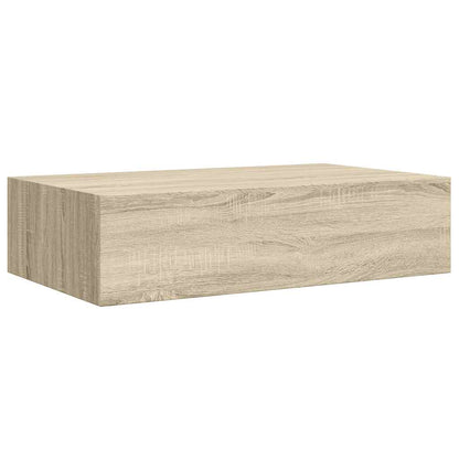Scaffali con Cassetti da Parete 2 pz Rovere 40x23,5x10 cm MDF | homemem39