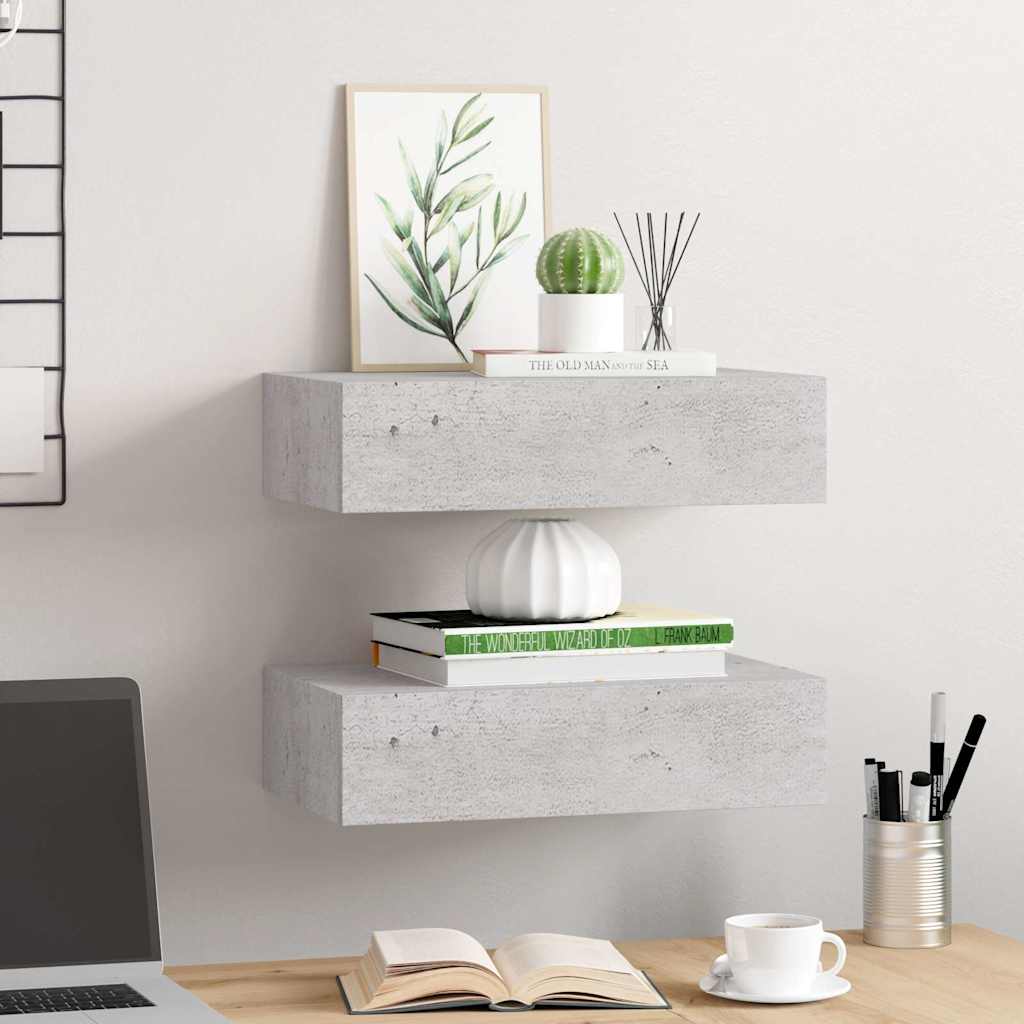 Scaffali con Cassetti 2 pz in MDF
